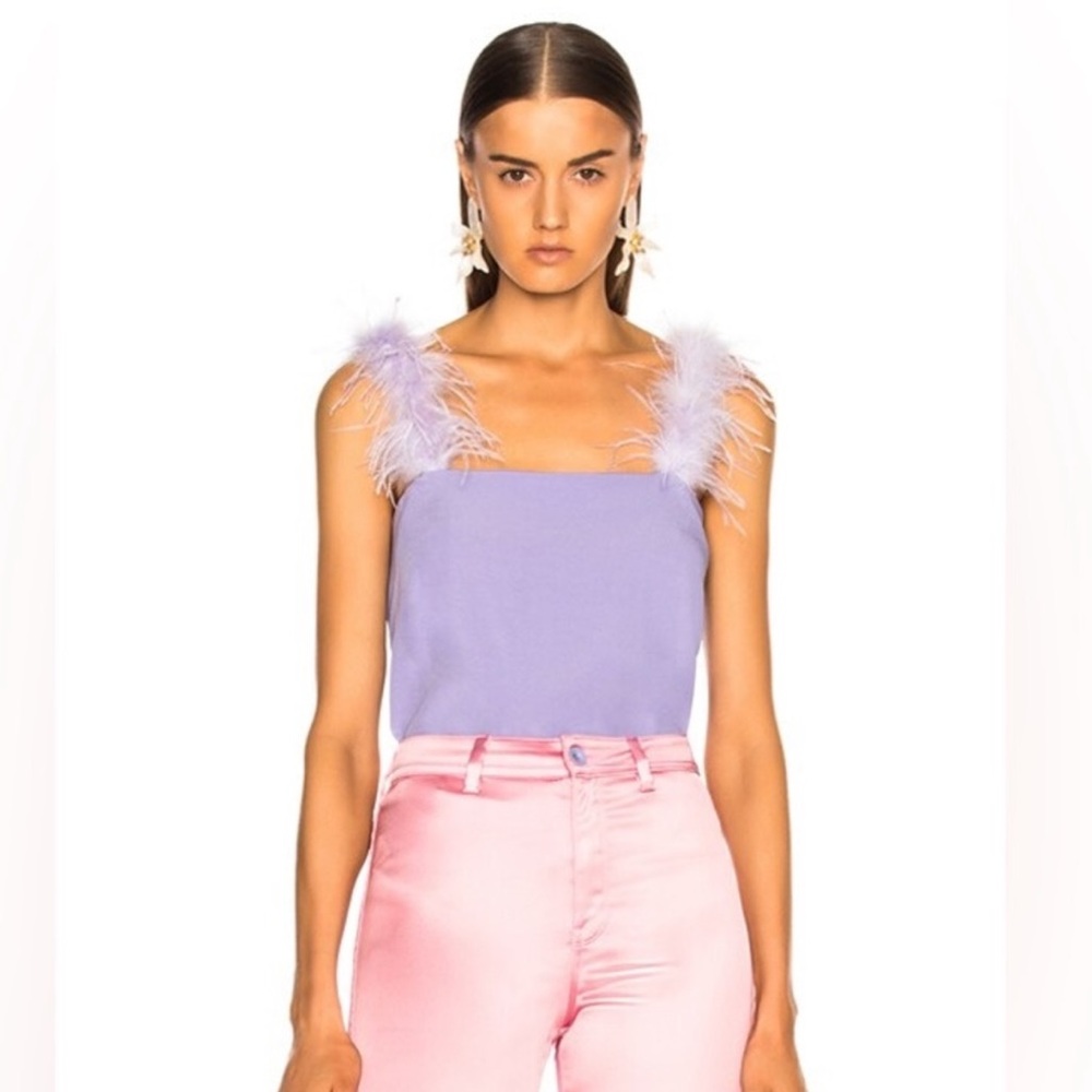 STAUD purple feather tank